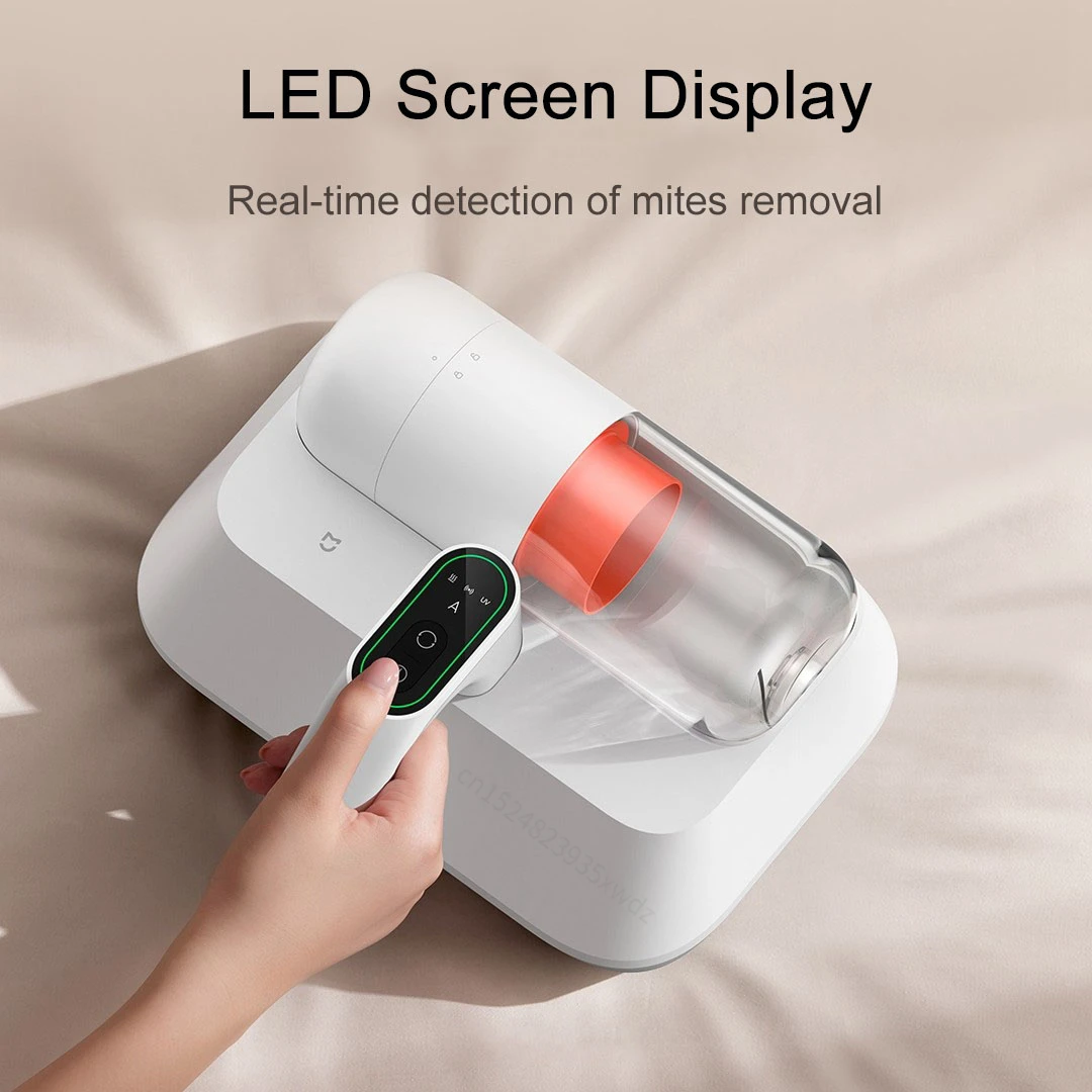 2023 Xiaomi Mijia Mite Remover Pro LED Screen Vacuum Cleaner UV Sterilization Smart Suction Adjustment 12000PA Hurricane Suction