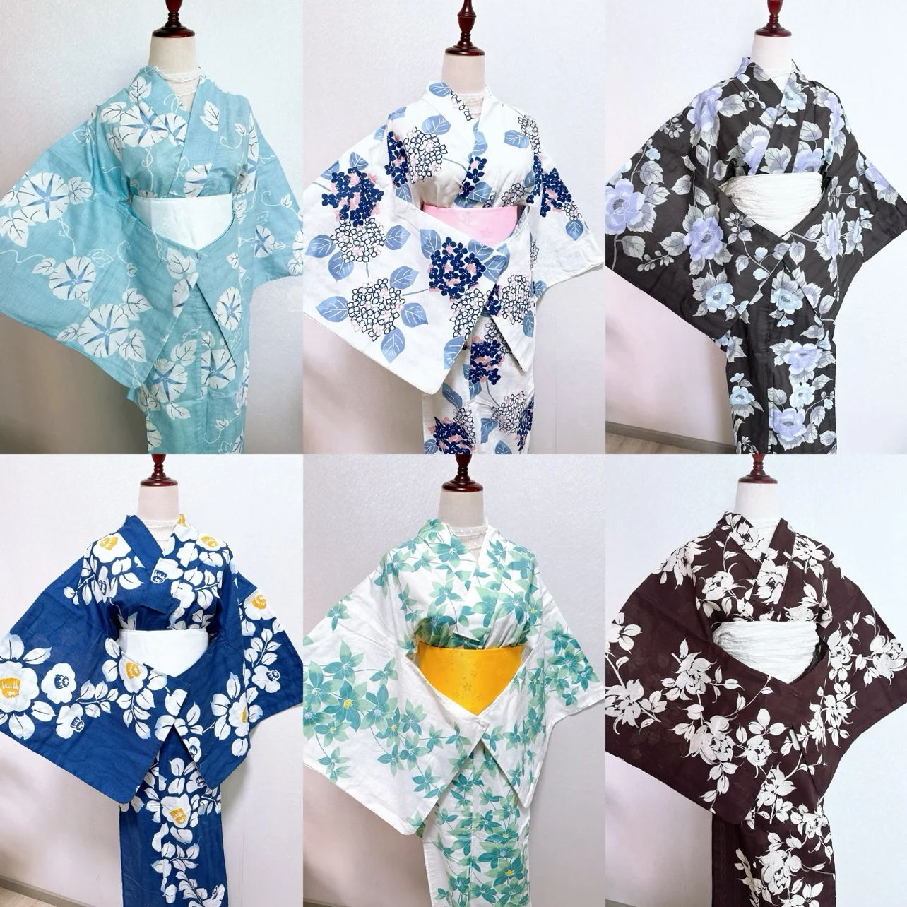 

Japanese Kimono Yukata Bathrobe Traditional Women's Style High-end Pure Cotton Texture Purple Sun Flower