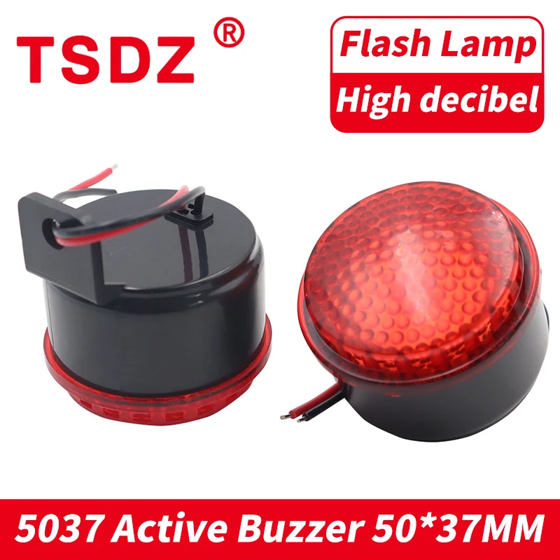 1Pcs 5037 Piezoelectric Alarm Buzzer Siren 5V 12V 24V DC Buzzer With