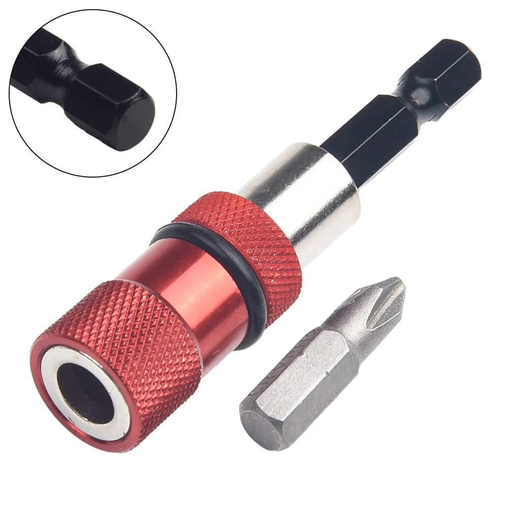 

2pcs 1/4 Inch Hex Shank Magnetic Screwdriver Bit Holder Drill Bits Extension Scewdriver Bit Quick Connecting Rod Extension Bar