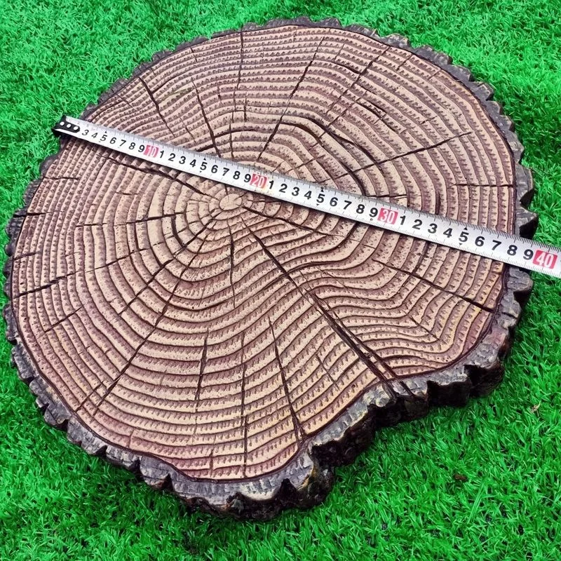 Size 35x6cm Tree Stump Stepping Stone Mold Cement Imitation Garden Paving Park Old Grinding Room Home Decoration