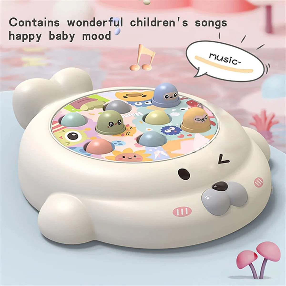 Children Early Educational Toy Toys for Baby Boys Toddler Music Whack A Mole Game Toy Kid 3
