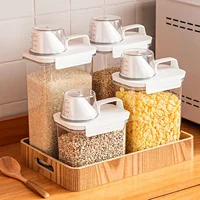 Kitchen Grain Storage Box Moisture-proof and Insect-proof Dry Food Food Preservation Box Container Measuring Cup Kitchen Items 1