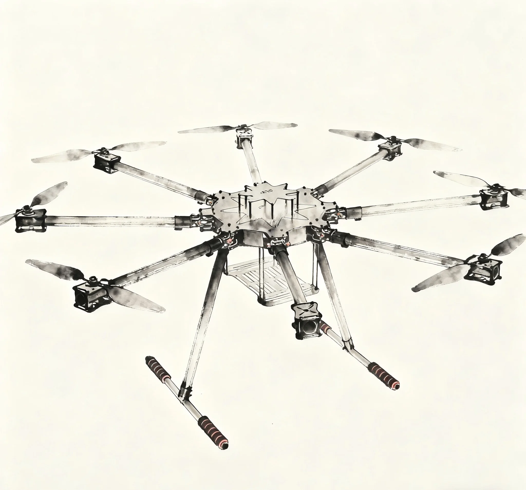 Rctosky LX1100 Full Carbon Fiber 1100mm Octa-Rotor Frame BLHELI 40A ESC ...