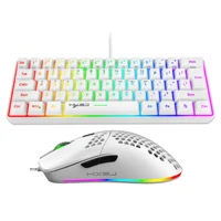 Hot selling HXSJ 61 keys V700 RGB luminous mechanical feel keyboard and mouse combos gaming set for computer game - Image 6