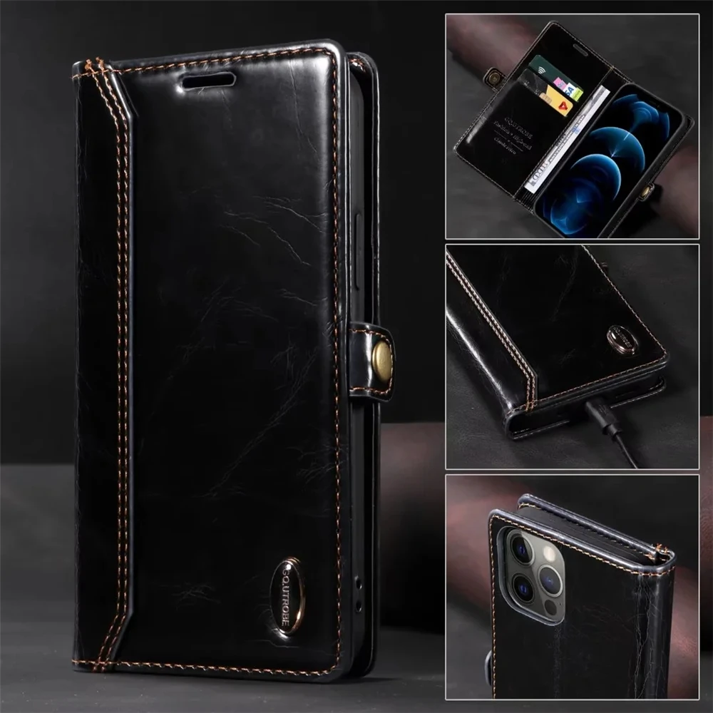 Wallet Case for Samsung Galaxy S21 Zipper Magnetic Phone Case Folio Flip  Cover for Samsung A51 S20 Plus A52 A72 S23 Note 20 S10 - AliExpress