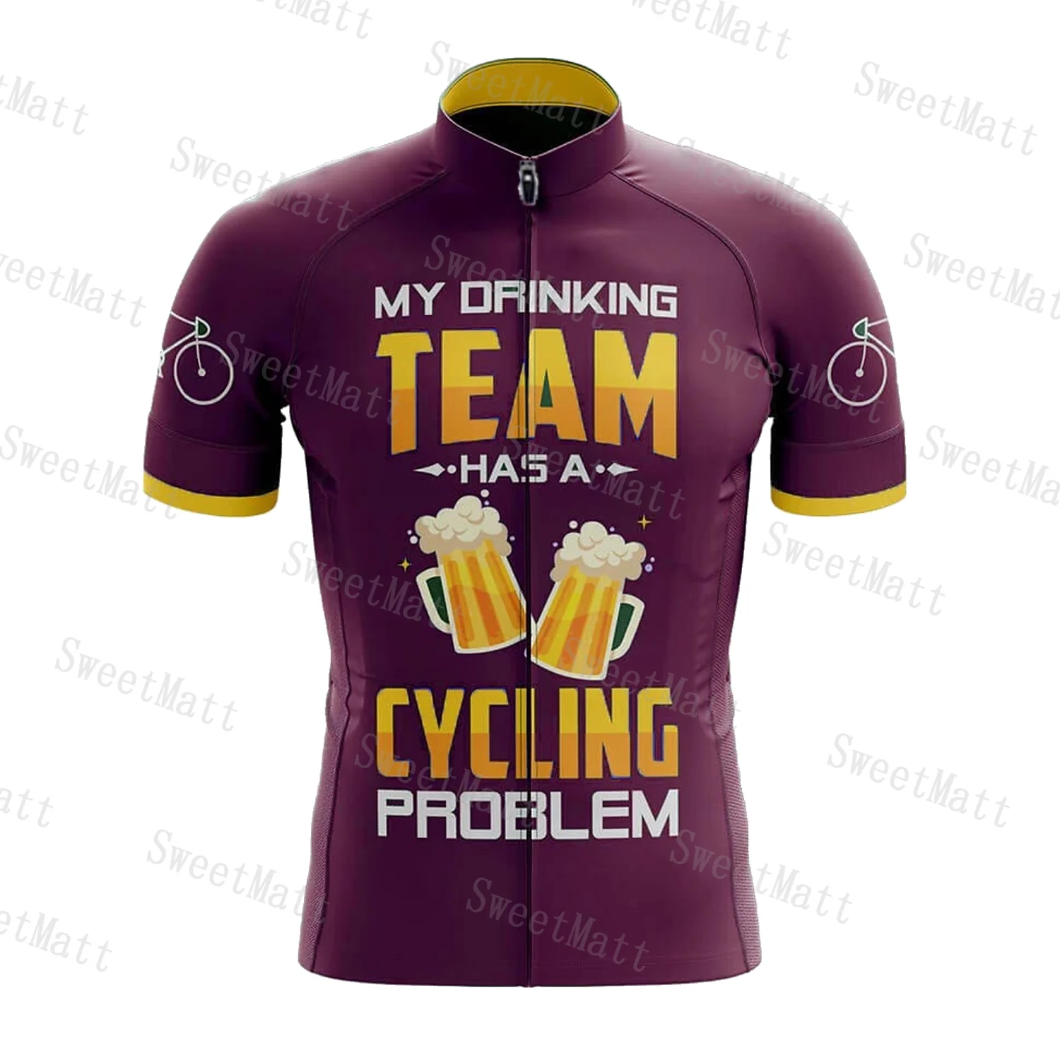 thumbnail image 1 of Colección clásica de cerveza retro, camiseta de ciclismo de secado rápido, para motociclismo, carreras, cross country, equipo, bicicleta, deportes esenciales, manga corta, 1 of 5