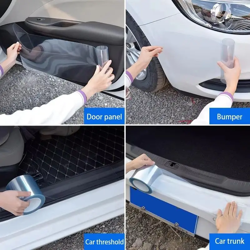 Pellicola Protettiva per Auto Anti-graffio Impermeabile Adesivo per Protezione Vernice PPF Nero Vinile Spray Pellicola Protettiva Tesla - immagine 3