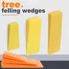Tree Felling Wedge Plastic Felled Chock Tree Cutting Wedge for Logging Falling Cutting Cleaving Woodcutting Tools 3