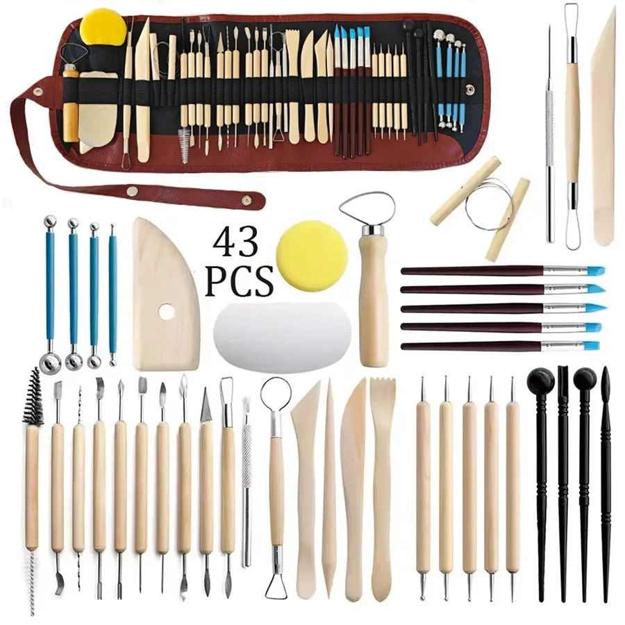 Pottery Clay Sculpting Tools Kit 4