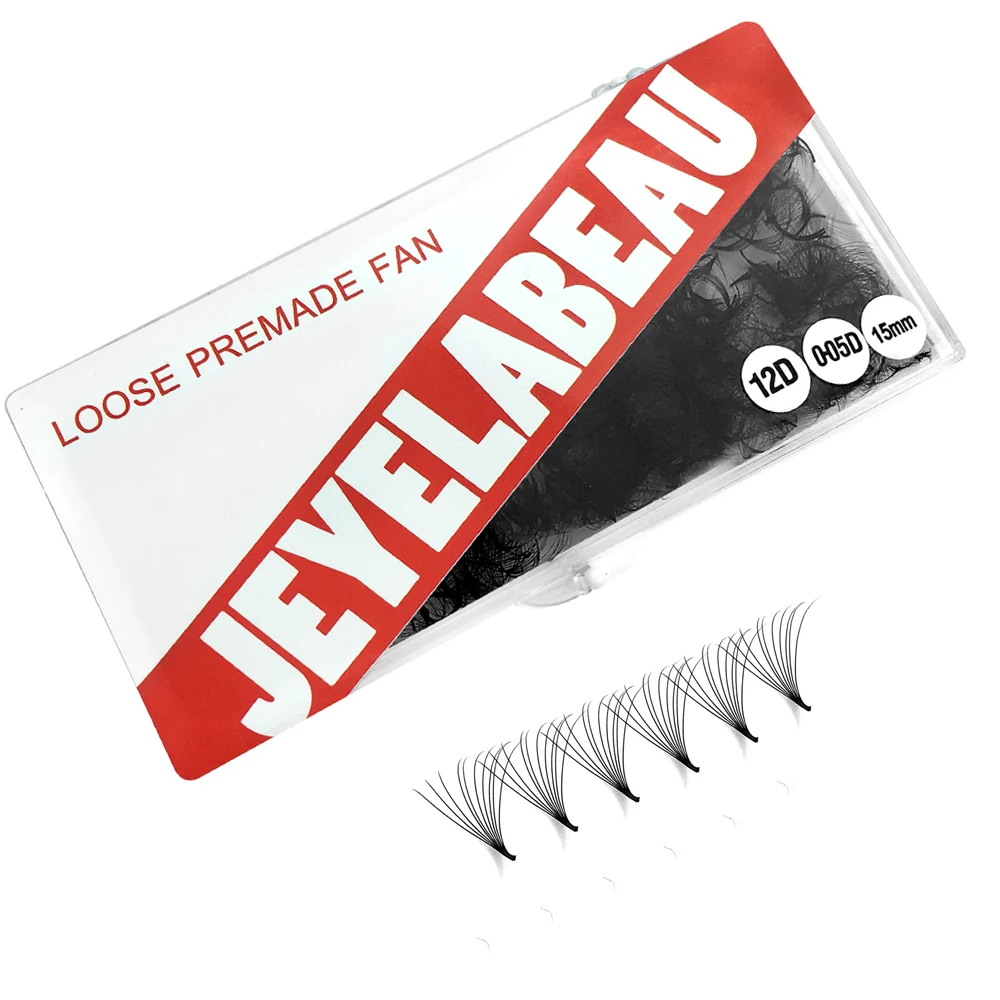 Loose Premade Volume Fans 6D 10D 12D 14D 16D Individual Lashes Extension Thin Pointy Base Pre Made Volume Fan Faux Mink 500 fans