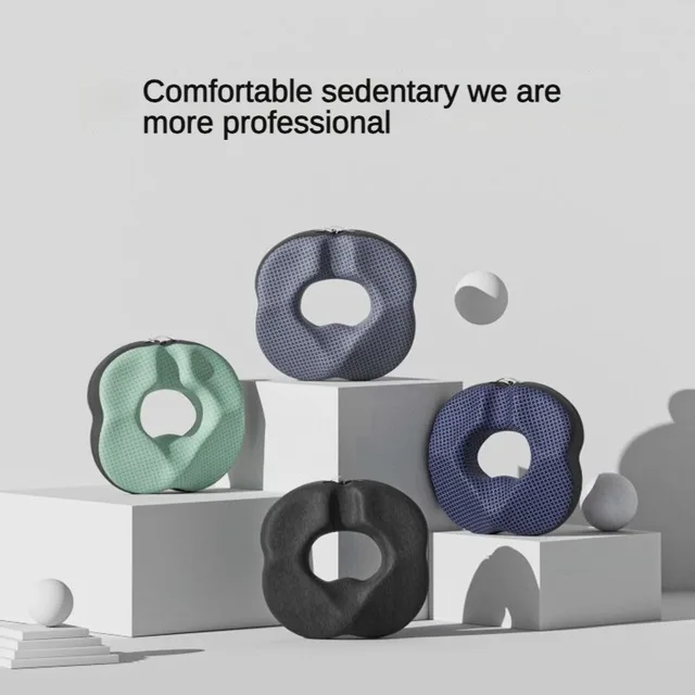Donut Pillow Hemorrhoid Seat Cushion Tailbone Coccyx Orthopedic Medical Seat Prostate Chair for Memory Foam 6