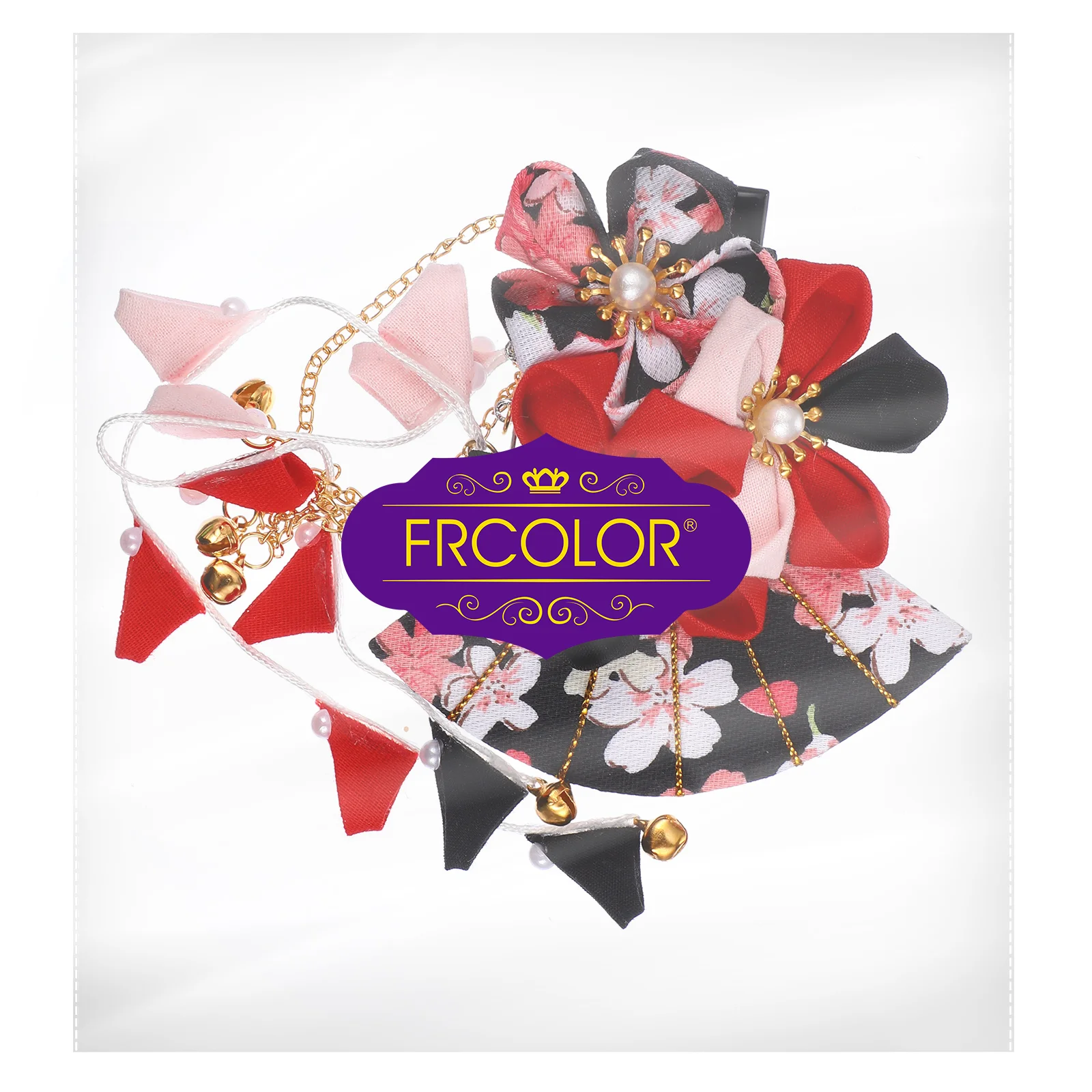 

Japanese-style Flower Tassel Hairpin Elegant Headdress Hair Clip Barrette for Ladies