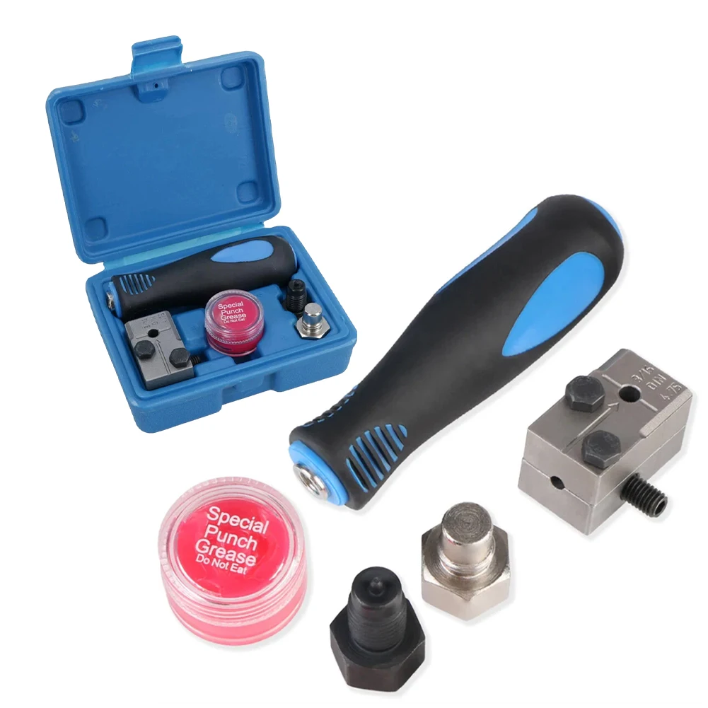 3/16In Brake Pipe Flaring Tool Handheld Brake Line Flaring Tool Kit Lasting Flare Kit for Motorcycle Automotive Truck