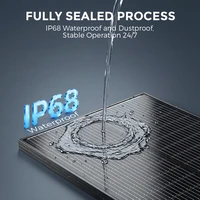 RVPOZWER Panneaux solaires rigides 100W 18BB à cadre noir, cellules solaires de type N, 23,2% d'efficacité de conversion élevée pour système solaire domestique, camping-car, appartement, école, camping en extérieur, alimentation hors réseau 4