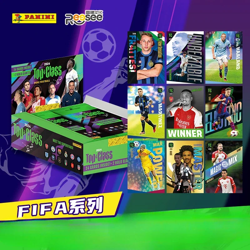 Panini 2024 карта ФИФА, звезда футбола, килянь, Mbappe, Haaland, Роналдо, официальная лимитированная открытка Adrenalyn, официальная торговая карта