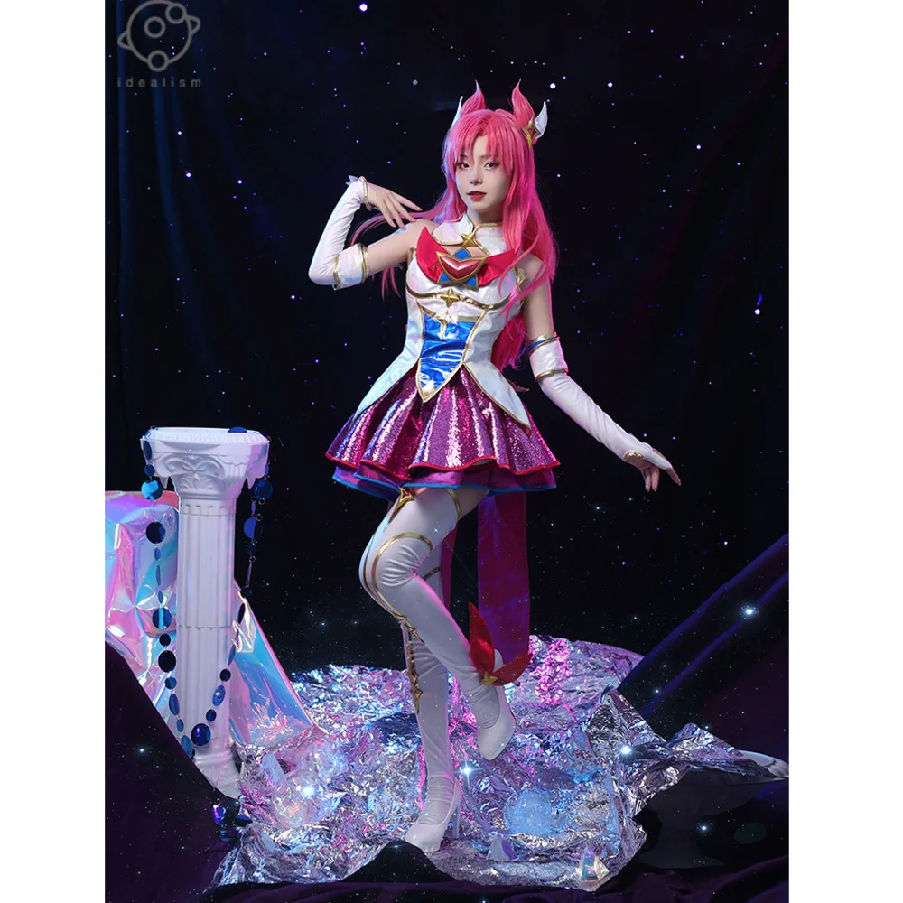 

Anime: League Of Legends Role Kasa Cosplay Suit LOL Casa Dress Star Guardian Kasha Cos Costume Void Girl Game Cosplay Costume