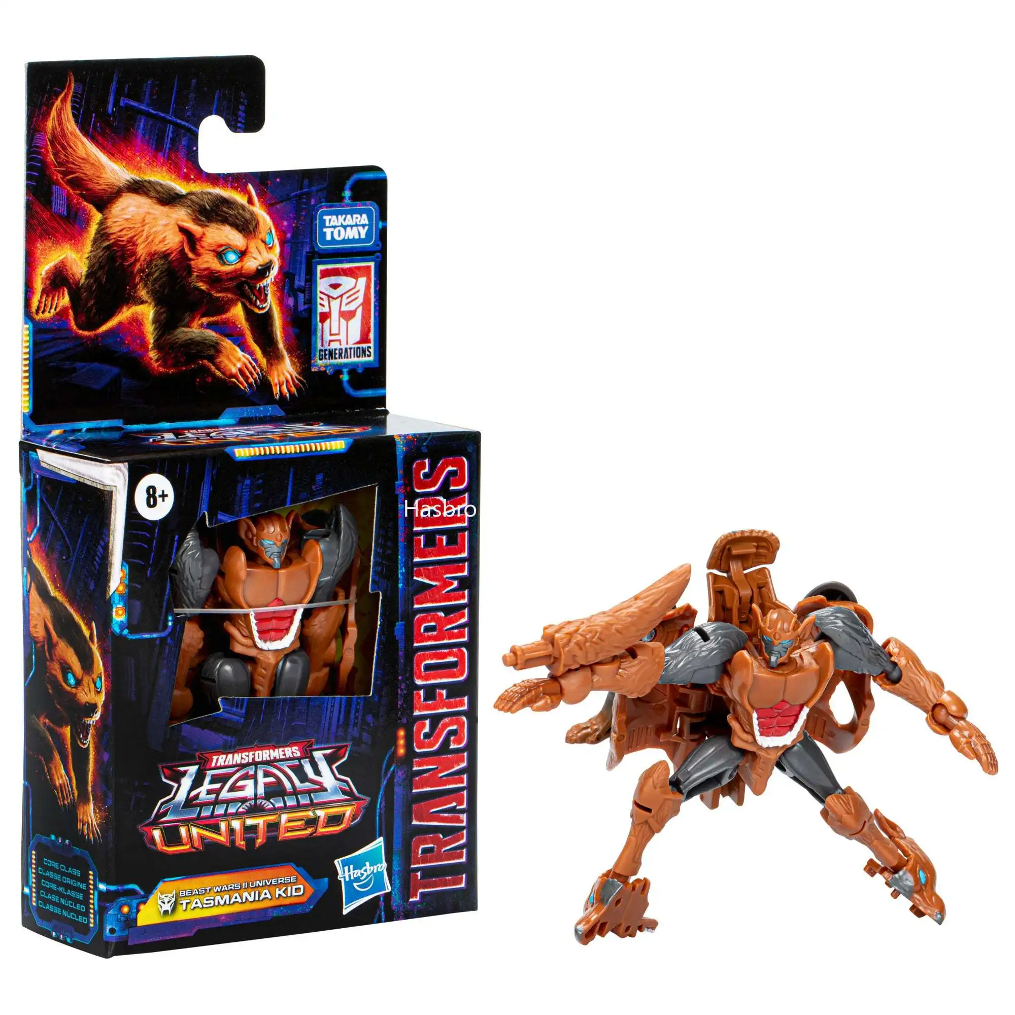 

【Pre-sale June 30th 2024】Hasbro Transformers Legacy United Core Class Beast Wars II Universe Tasmania Kid F8518