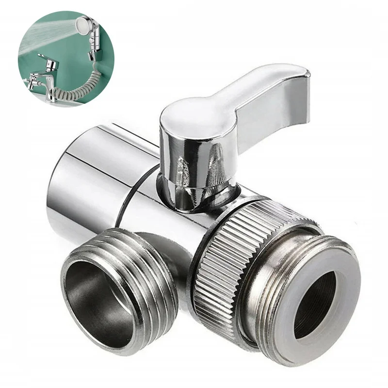 2 Mode Switch Faucet Adapter Kitchen Sink Splitter Diverter Valve Water Tap Connector for Toilet Bidet Shower Kichen Accessories