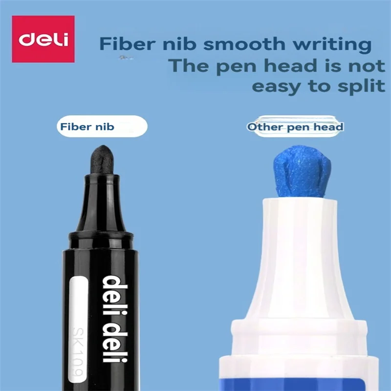Deli SK109 High quality marker pen black 5 waterproof non-fading oily tobi thick marker red blue express black pen