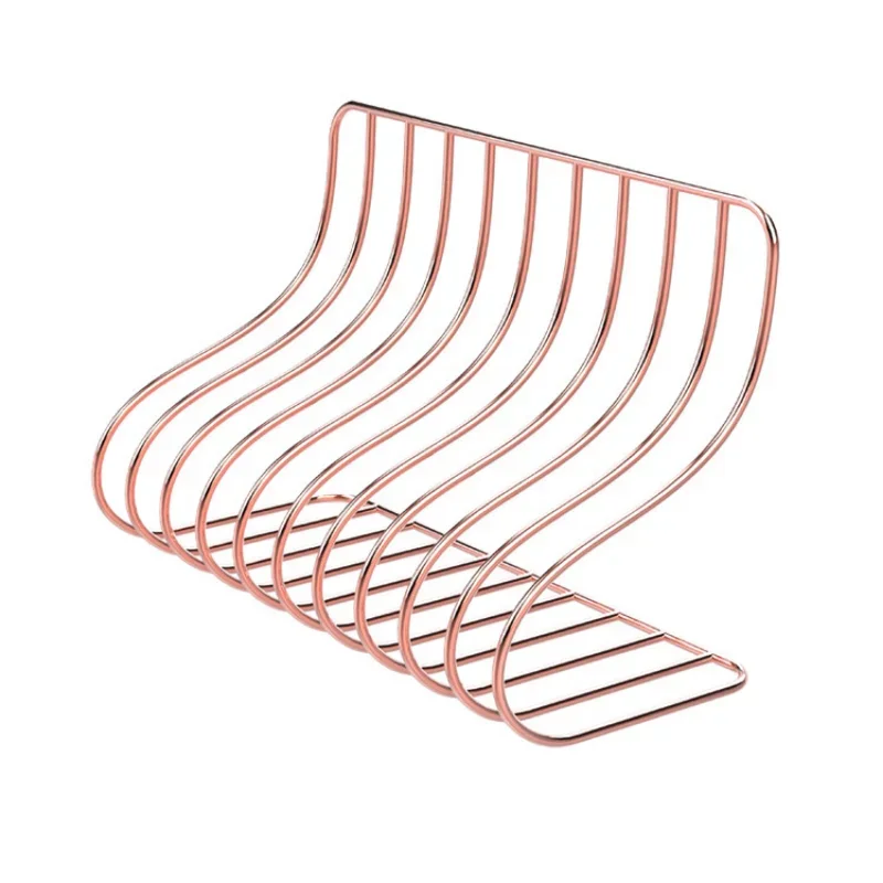 북엔드 북유럽 단조 다리미 정리함 거치대, 홈 오피스용 파일 보관 선반, 책 스탠드, 10 그리드