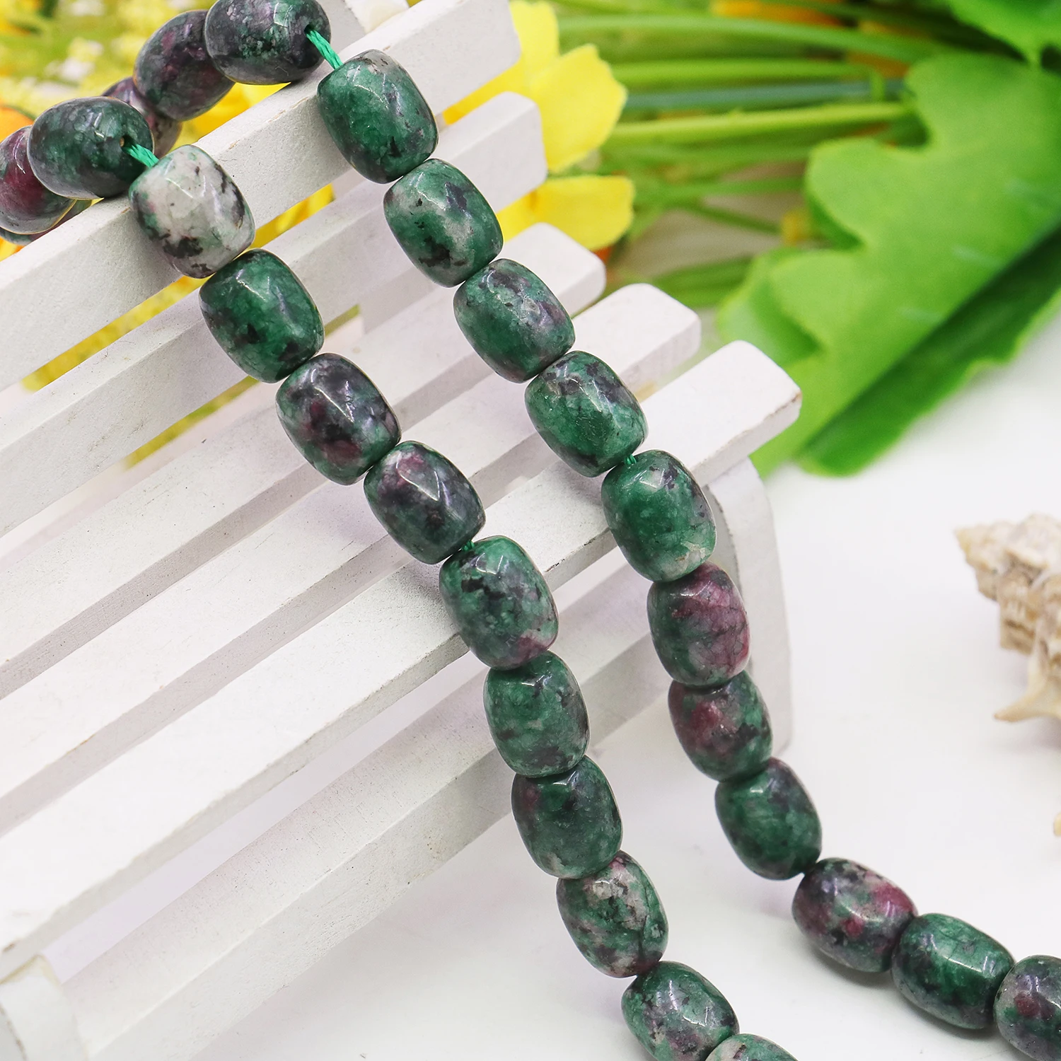 9x11mm Natural Multicolor Epidote Gemstone Jade Loose Beads Diy Stones,Women Men Necklaces/bracelets,Jewelry Making Supplies