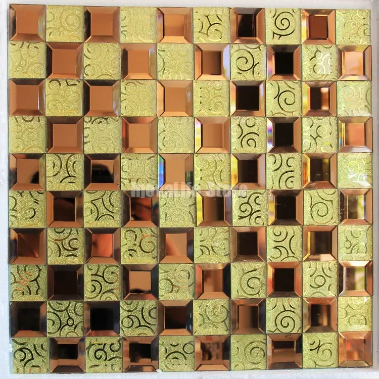 thumbnail image 1 of Azulejo de mosaico de vidrio autoadhesivo para pared de cocina, azulejos decorativos, adhesivo de mosaico de vidrio para pared, decoración para el hogar y la oficina, 1 of 5
