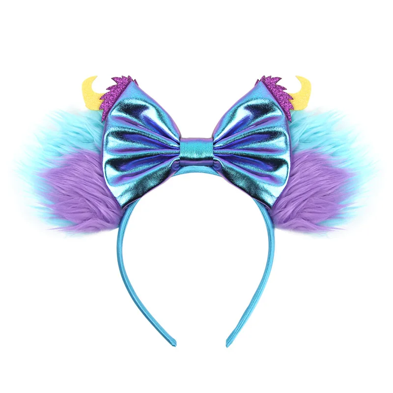 Disney Children's Cartoon Hairband Monster University Green Mickey Big Eyes Role Playing Animal Headpiece