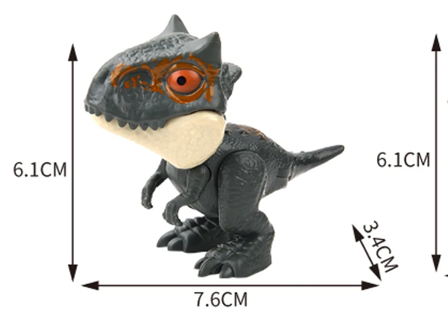thumbnail image 1 of Juguete de dinosaurio para morder con forma de dedo, de red roja, para niños, nuevo y extraño modelo de bolsa, 1 of 5