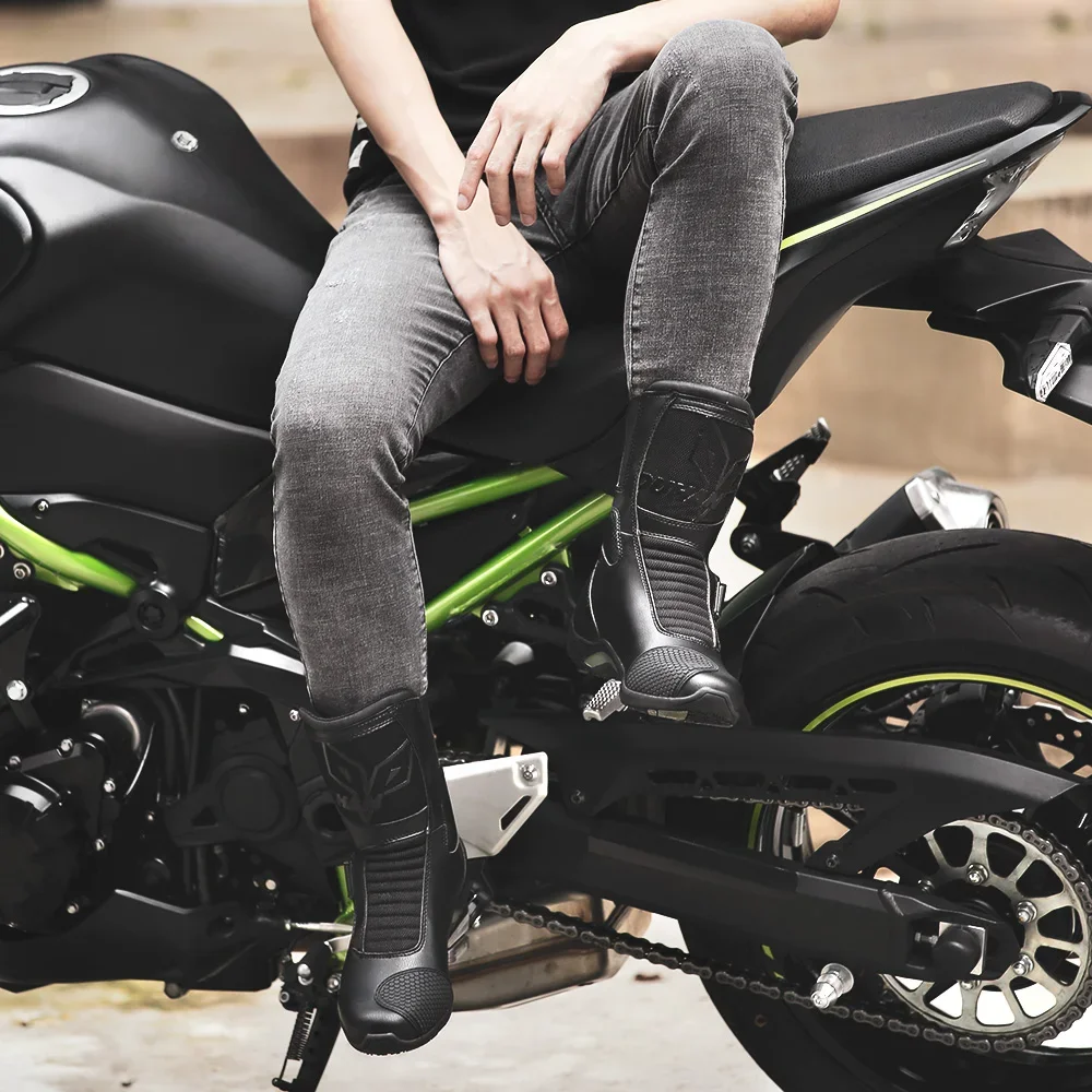 Motorcycle Boots Men Riding Breathable Reflective Motocross Racing Thick Sole Safety Safety Shoes Motorcycle Shoes Mens Shoes Motorcycle Rain Boots