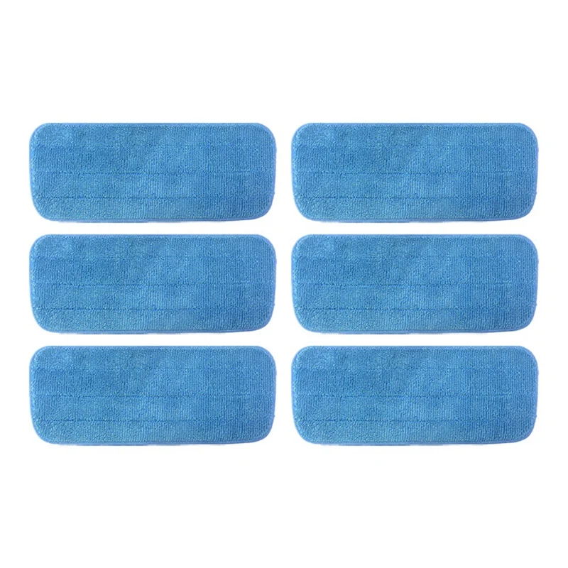 6 Pcs Replace Mop Cloth Microfiber Mop Pad Washable Mop Pad Floor