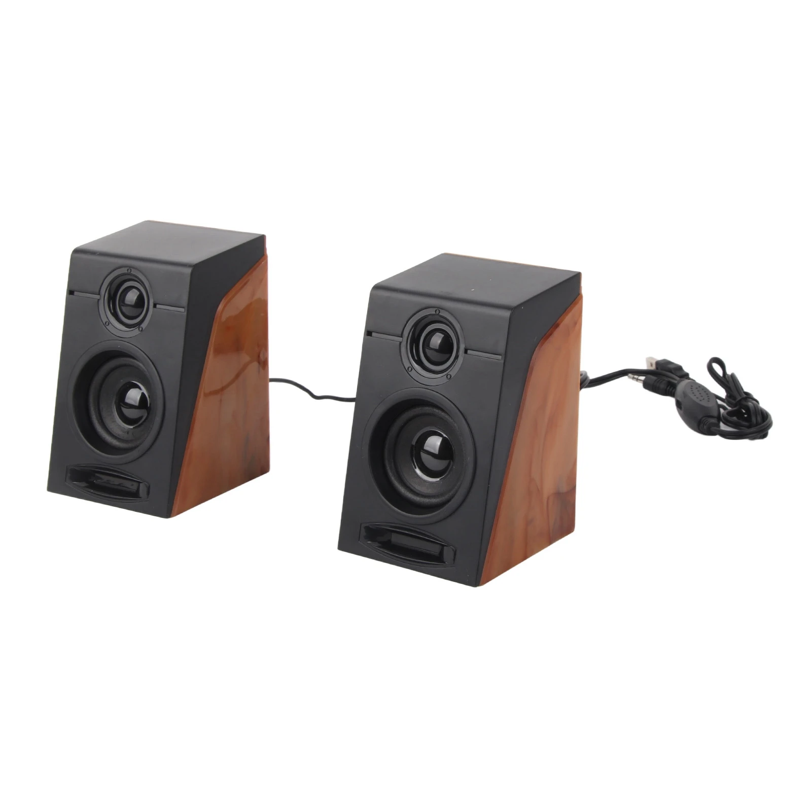 ZK30 PC Speakers HiFi Deep Bass Adjustable Volume Plug and Play Desktop Speakers for TVs Computers Laptops Phones