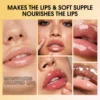 Langmanni 6Colors Transparent Hyaluronic Acid Lip Oil Glossy Hydrating Moisturizing Lip Gloss Volumizing Light Tone Lip Balm Hot 6