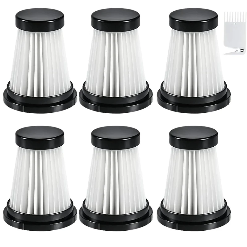 6 Filtri Hepa Per Aspirapolvere Moosoo K12 / K12 Pro / K13 E Genius Invictus One 1.0/2.0 Aspirapolvere Portatile