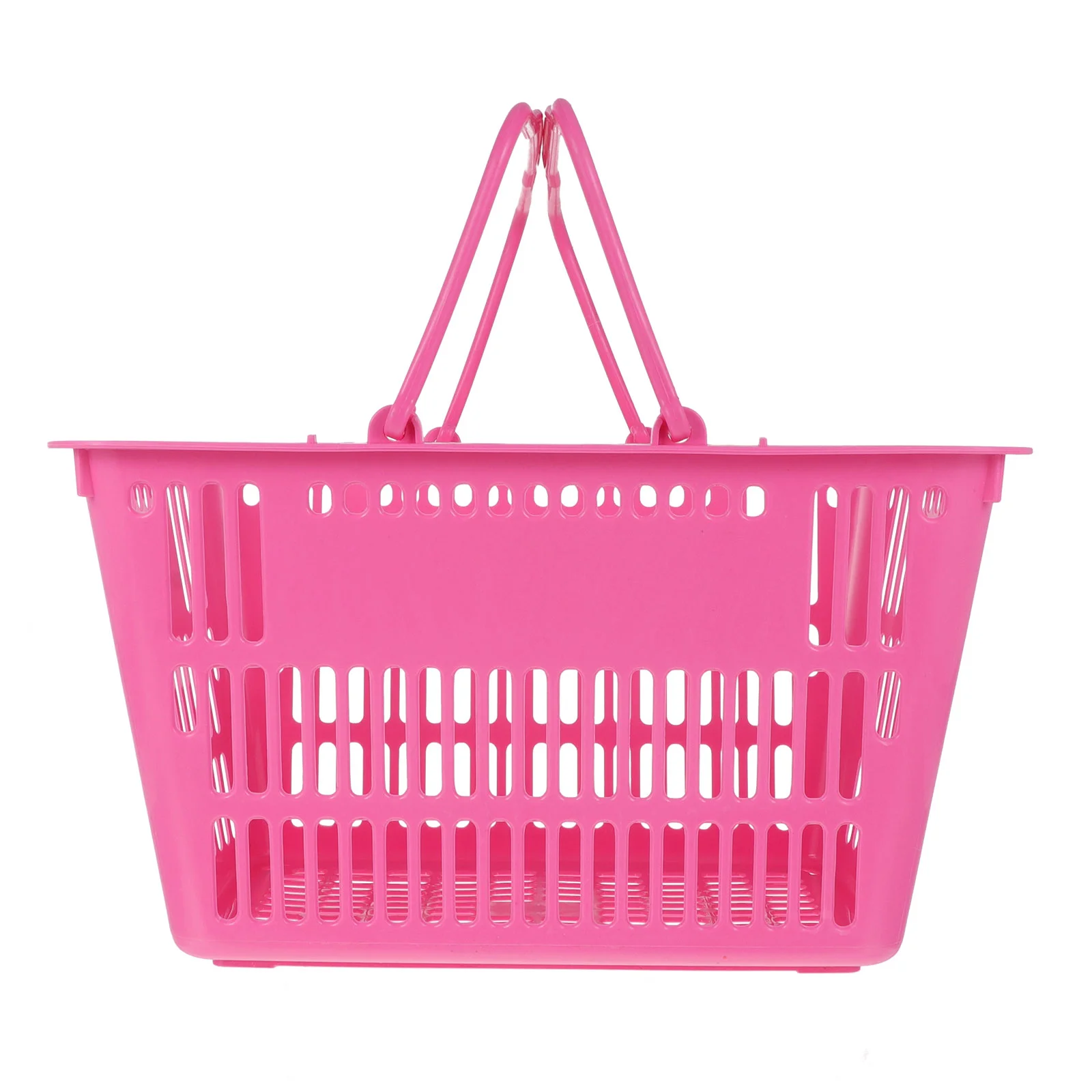 

Mall Shopping Basket Merchandise Storage Basket Plastic Basket With Handles Outdoor Picnic Basket Portable Shopping Basket