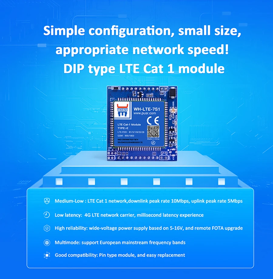 HTTP, Protocolo MQTT, WH-LTE-7S1-E, 2 Pcs