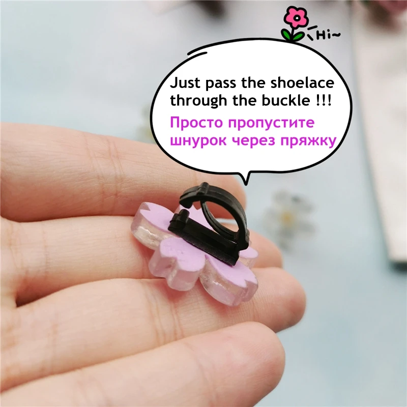 HORIALENCE Boucles De Lacets Décoratives Fleurs Colorées 9Pcs Clips Décoratifs De Fleur Pour Chaussures à Lacets Décoration Pour Sneakers