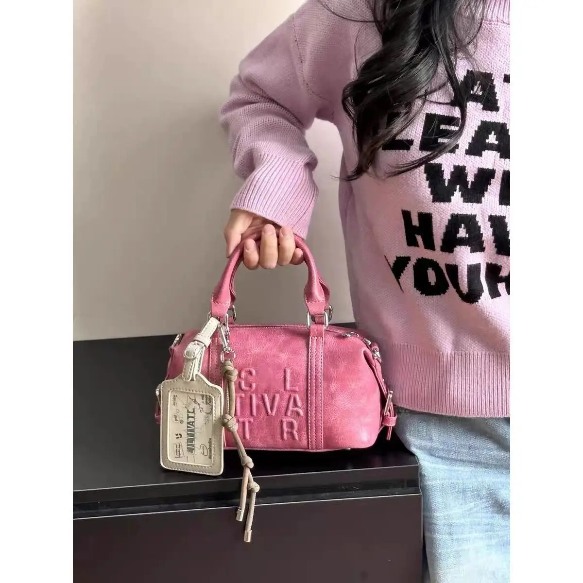 JIAERDI Harajuku Handle Y2k Hand Bag Wallet Women Pu Leather Hot Girls Casual Crossbody Bags Ladies Retro Luxury Design Bag Chic