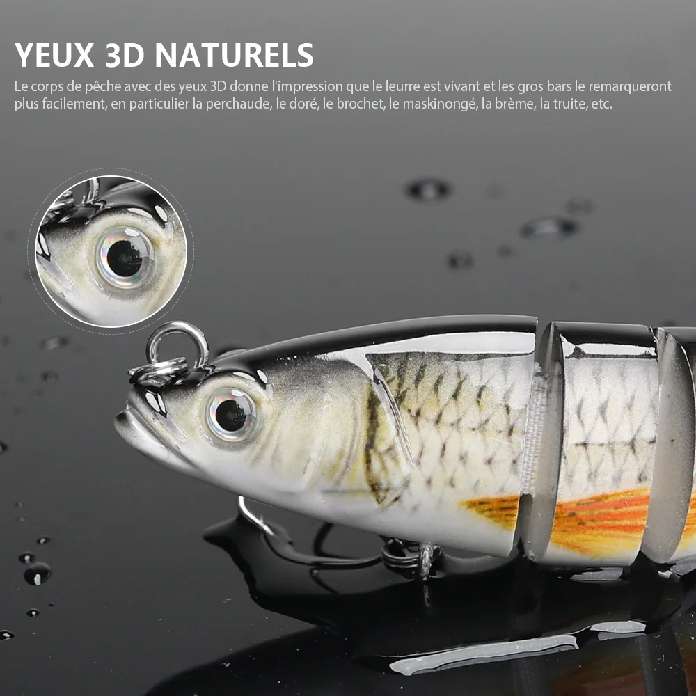 Wobblers coulants VTAVTA 10/14cm 8 segments - crankbait articulé pour pêche des carnassiers