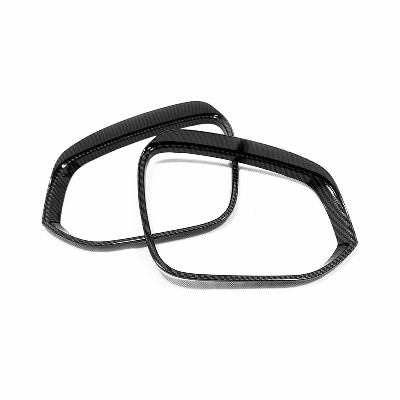 

2 шт., передняя левая и правая боковые зеркальные накладки из углеродного волокна для Toyota Highlander 2020 2021