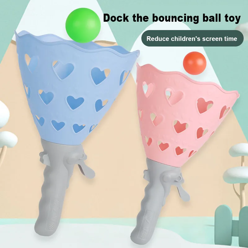 Outdoor Indoor Games Activities For Kids, Pop And Catch Ball Family Games With 6 Launcher Baskets And 10 Balls, Summer Beach Yard Sport Birthday Party Gifts Toys For Kids Ages 4 5 6 8 12+ Years Old