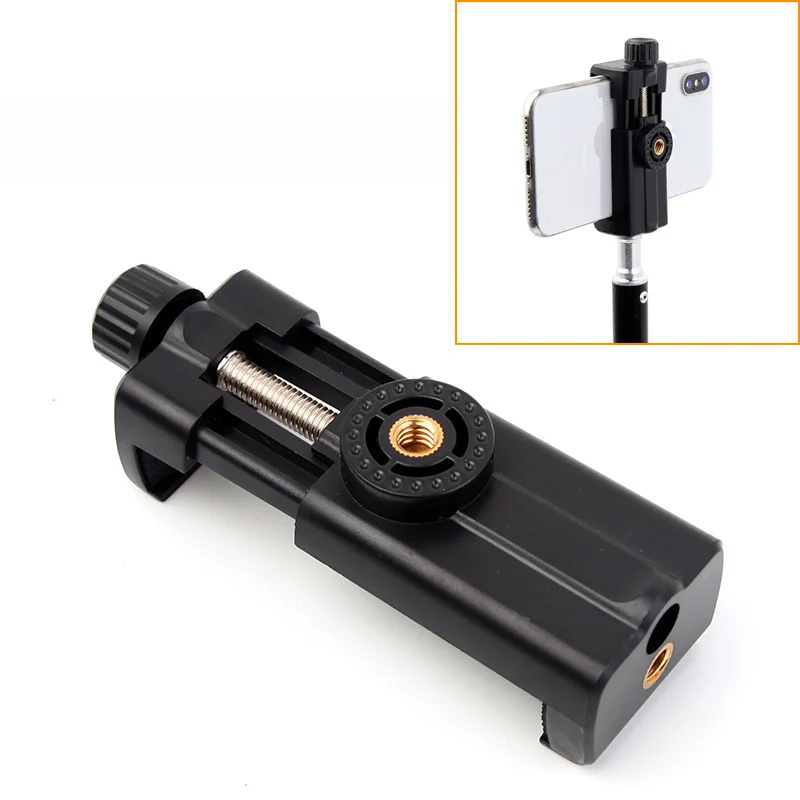1/4 Zoll Schraube Universal Stativ Ständer Telefon Clip Loch halter für Stativ Handy Smartphone Zubehör Stand halterung – Detail 5