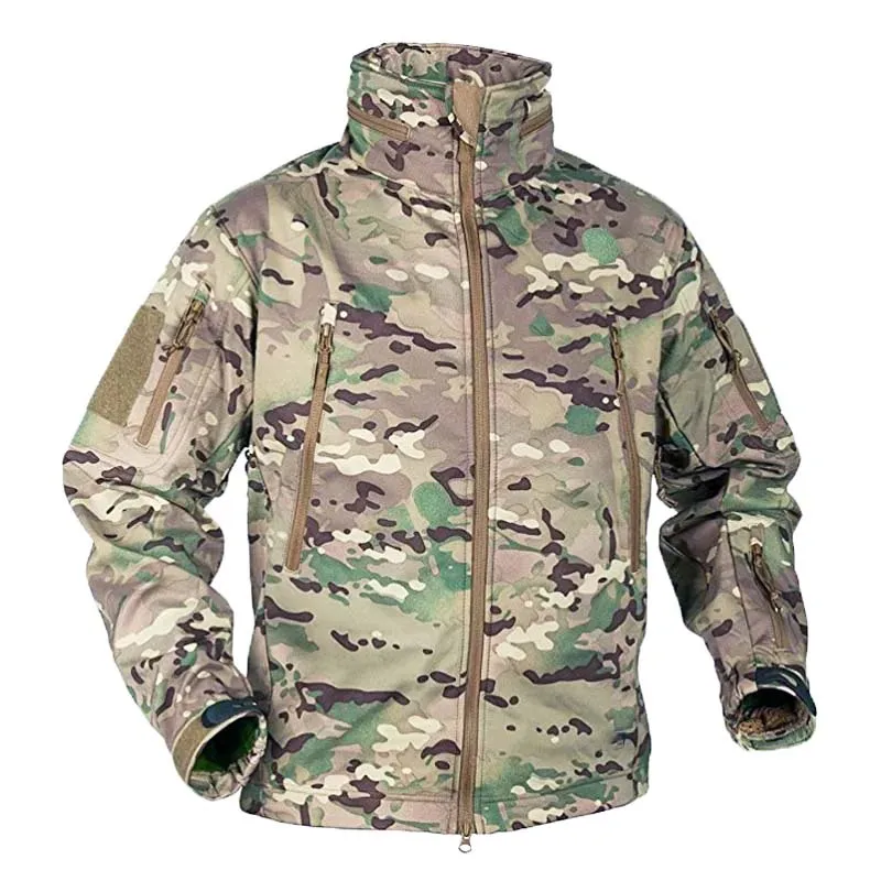 Tactical Jackets Men Military Outdoor Waterproof Hood Windbreaker Work Wear Soft Shell Multi-pockets Hunting Motorcy Tops Winter 5