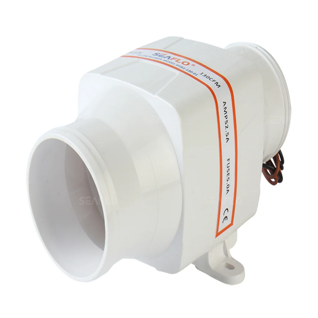 

SEAFLO 3 Inch 130CFM 4 Inch 270CFM In-Line Bilge Blower Fan Marine Boat RV Caravan