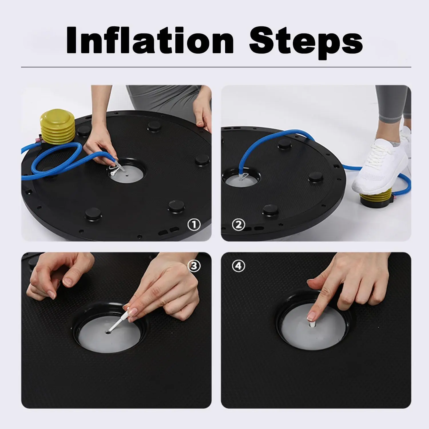 58cm Wave speed Velocity Ball Semicircle Balance Yoga Hemisphere Home Point Exercise Sport Pilates Gym Fitness Equipment
