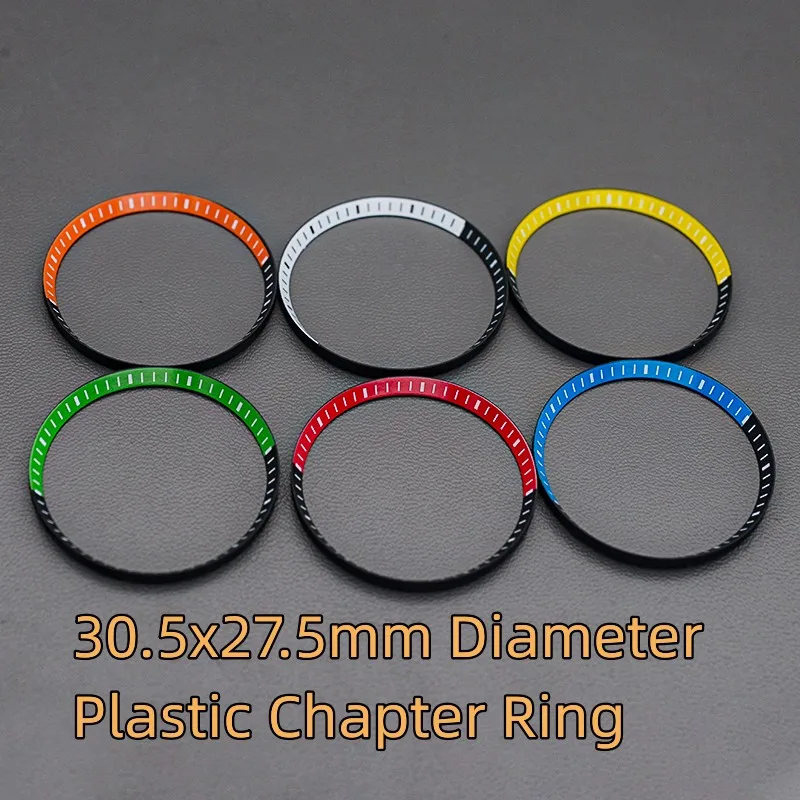 Anello Capitolo In Plastica Da 30.5Mm * 27.5Mm Skx007 Skx009 Skx007 Skx009 Seiko Mod Per Sostituzione Parti Della Cassa Dell'Orologio Con Movimento Nh