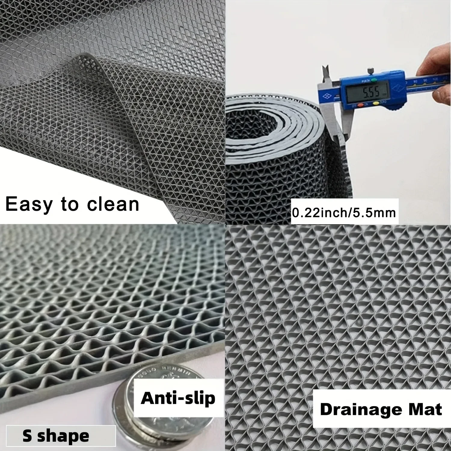 Enhanced Anti-Slip Mat for Bathroom, Outdoor, and Commercial Use