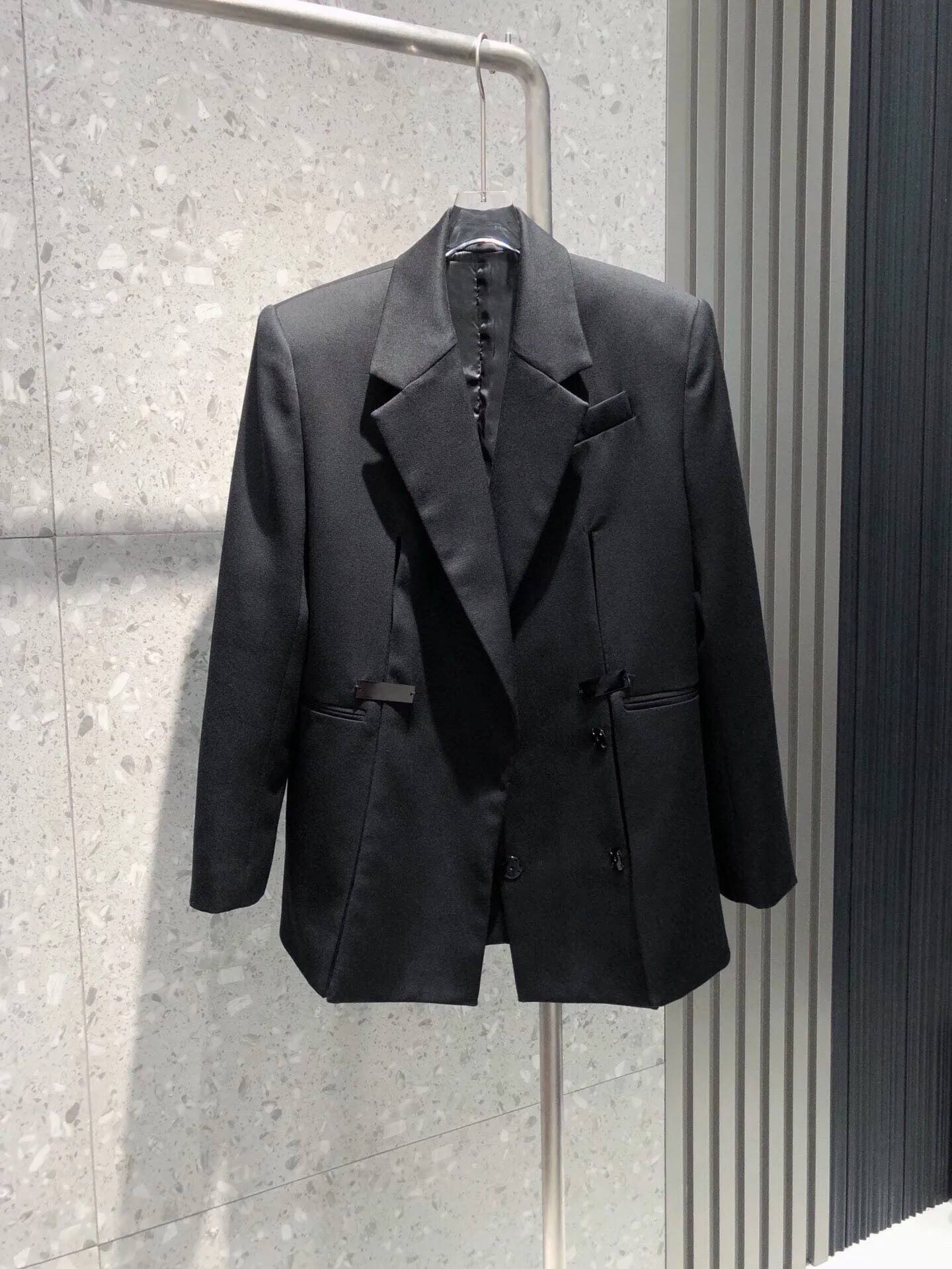 

Blazer wool blend fabric three-dimensional tailoring version of casual fashion 2024 fall new hot 0106