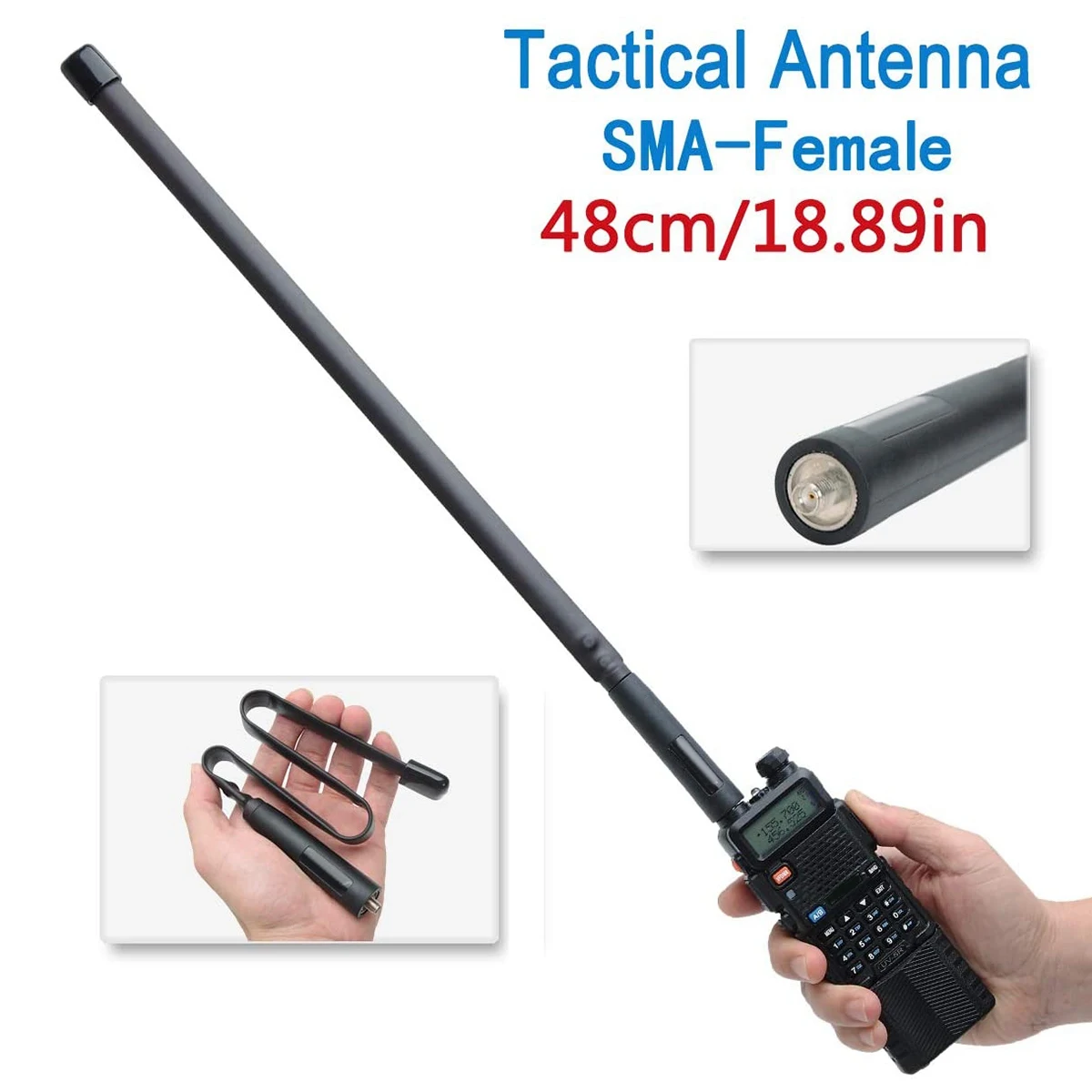 SMA-암 듀얼 밴드 접이식 안테나, 바오펑 UV-5R UV-82, VHF, UHF 144, 430MHz