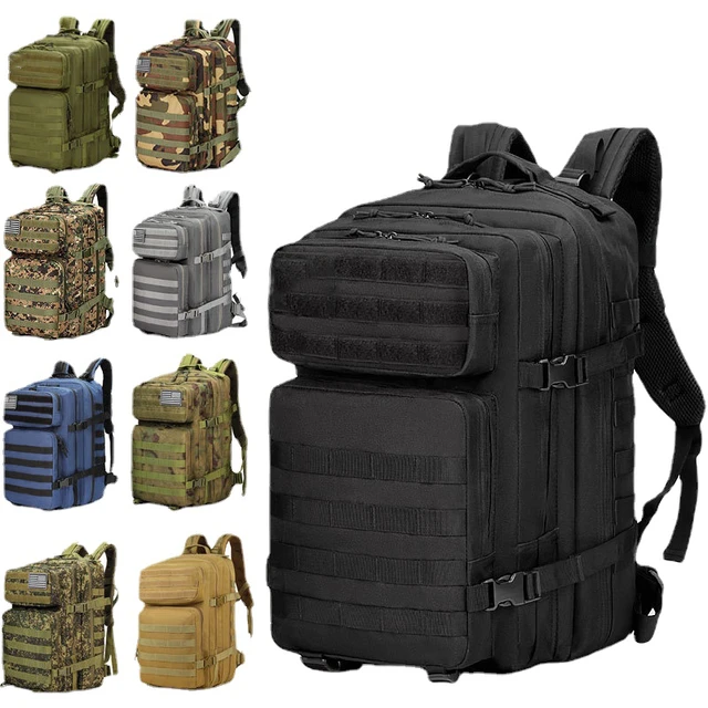 Mochila de gran capacidad para exteriores, mochila táctica de camuflaje  militar multifuncional, mochilas de Camping de Montañismo deportivo -  AliExpress